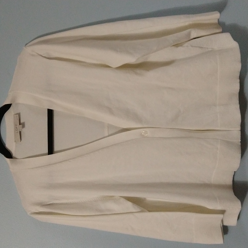 Cardigan One Button Sweater Flare Bottom 3/4 Sleeves Size LP #W-842 - Picture 1 of 14